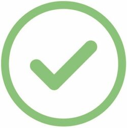 Symbol_Hilfreich bei_Haken grün soft auf weiss